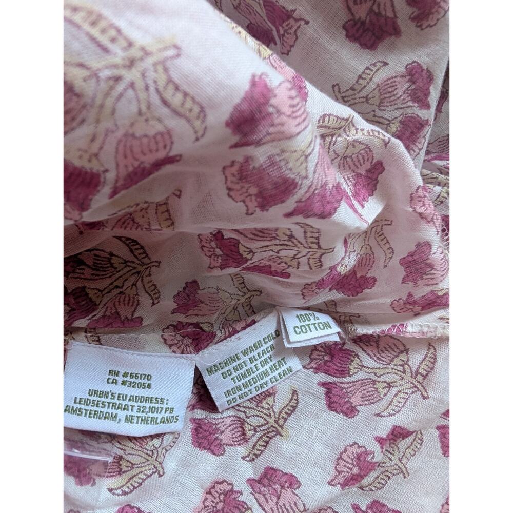 NWD Sue Sartor Long-Sleeve Flounce Mini Dress Size XL Pink Combo #MB438 - Picture 10 of 10